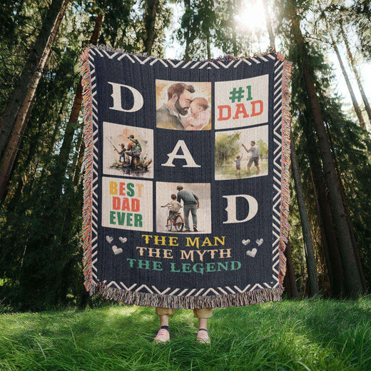 Best Dad Ever Blanket - Personalized Keepsake Gift for Dad