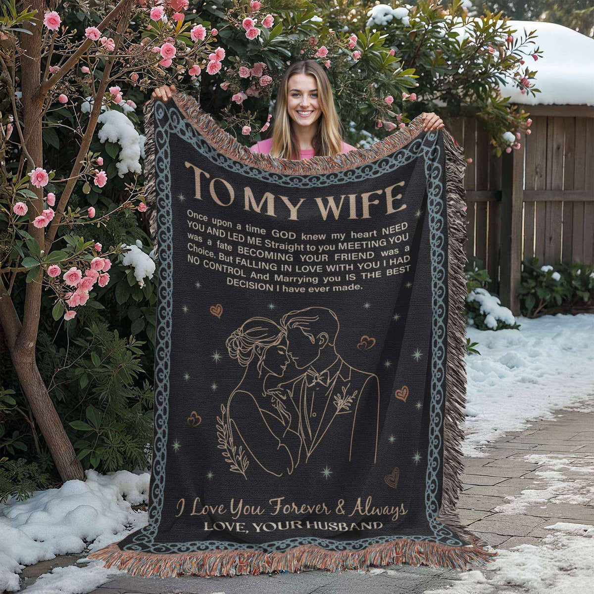 To My Wife - Heirloom Woven Blanket