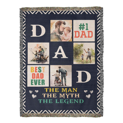 Best Dad Ever Blanket - Personalized Keepsake Gift for Dad