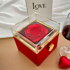 I'm Sorry Gifts For Her - Love Knot with Rotating Rose Gift Box