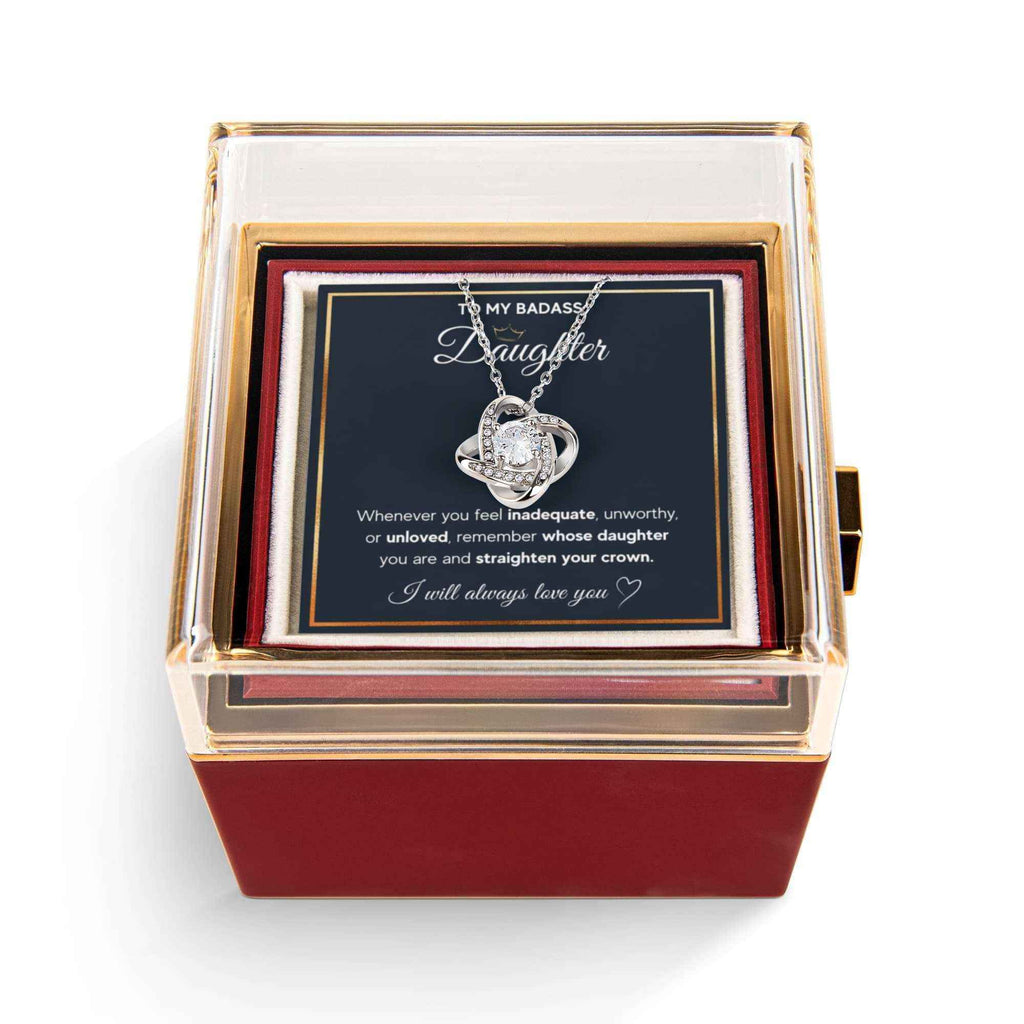 Badass Crown Daughter Birthday Necklace - A Timeless Gift of Love
