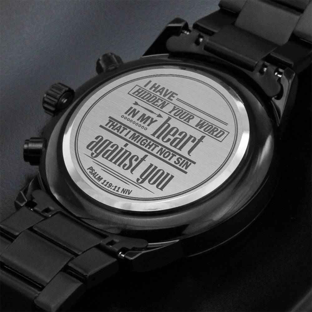 Men's Watch, I Have Hidden Your Word – A Timeless Reminder of Faith and Style
