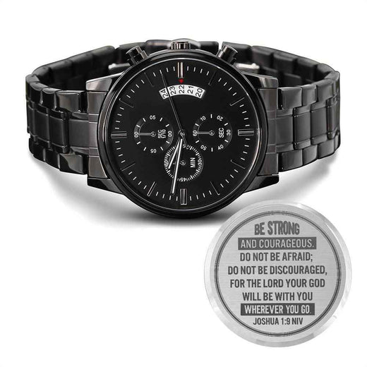 Men's Watch, Be Strong and Courageous, Joshua 1:9
