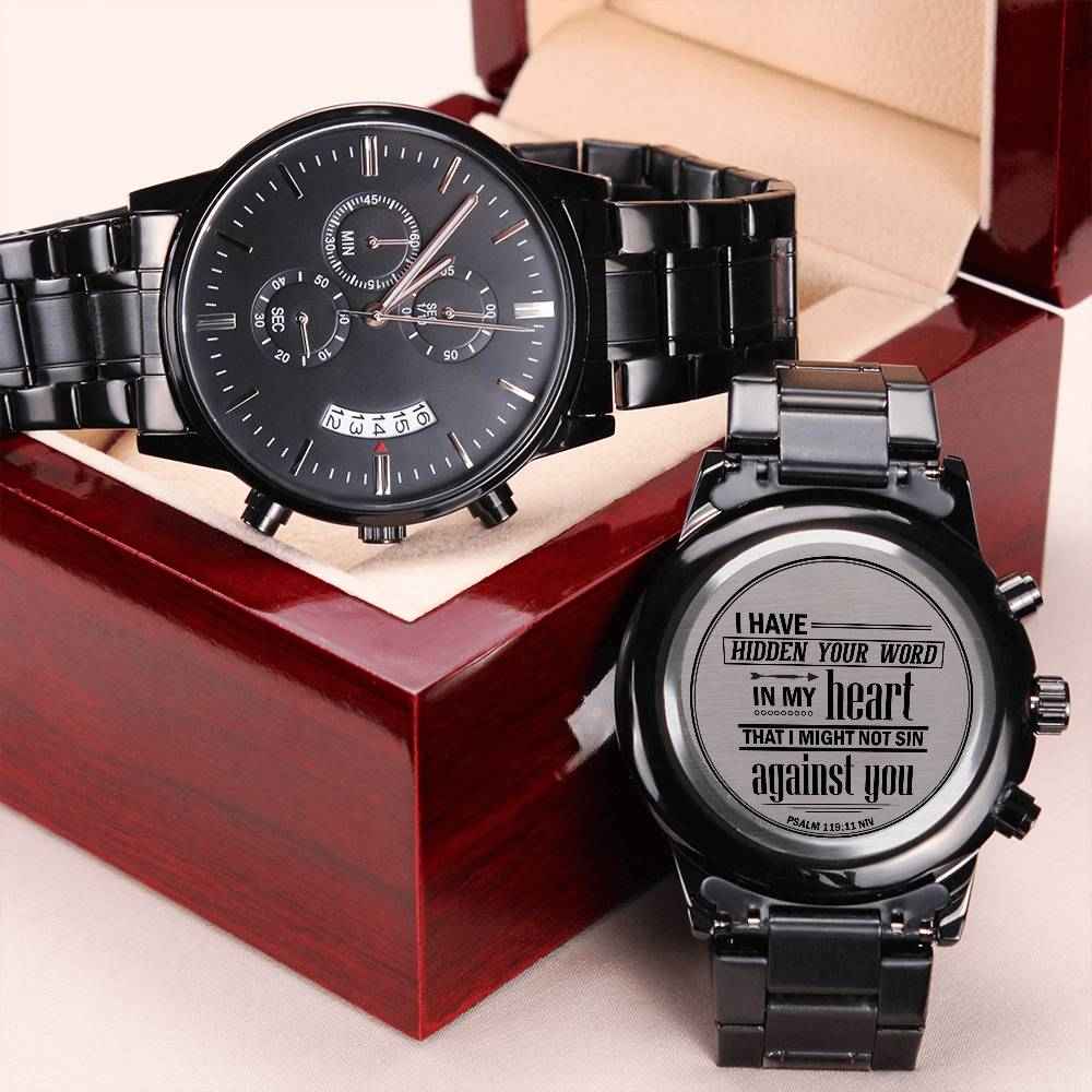 Men's Watch, I Have Hidden Your Word – A Timeless Reminder of Faith and Style