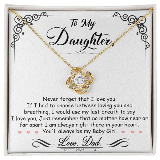 Love Knot Necklace for Daughter - A Timeless Symbol of Heartfelt Connection