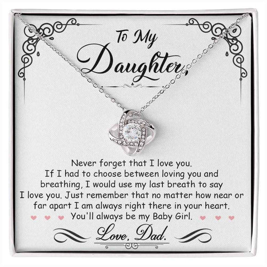 Love Knot Necklace for Daughter - A Timeless Symbol of Heartfelt Connection