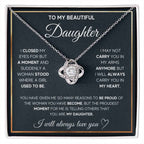 Love Knot Necklace for Daughter - A Heartfelt Gift She'll Treasure Forever