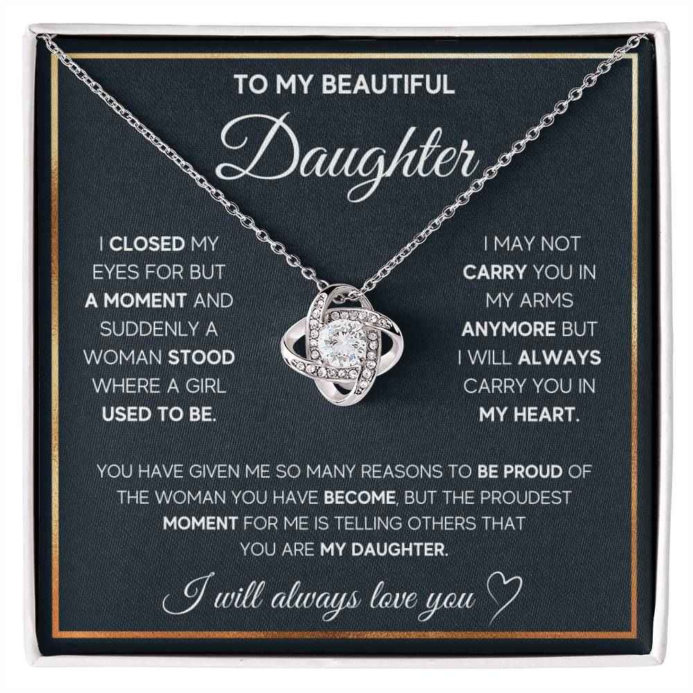 Love Knot Necklace for Daughter - A Heartfelt Gift She'll Treasure Forever