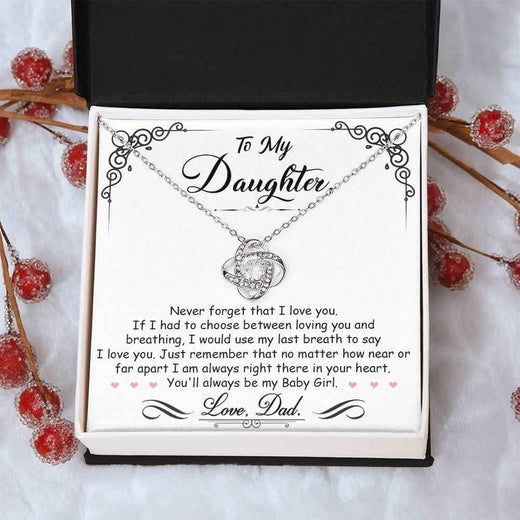 Love Knot Necklace for Daughter - A Timeless Symbol of Heartfelt Connection
