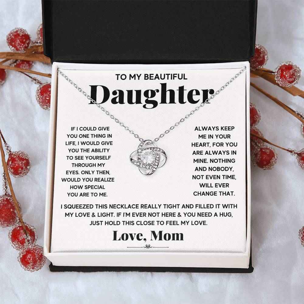 To My Beautiful Daughter, Just Hold This To Feel My Love