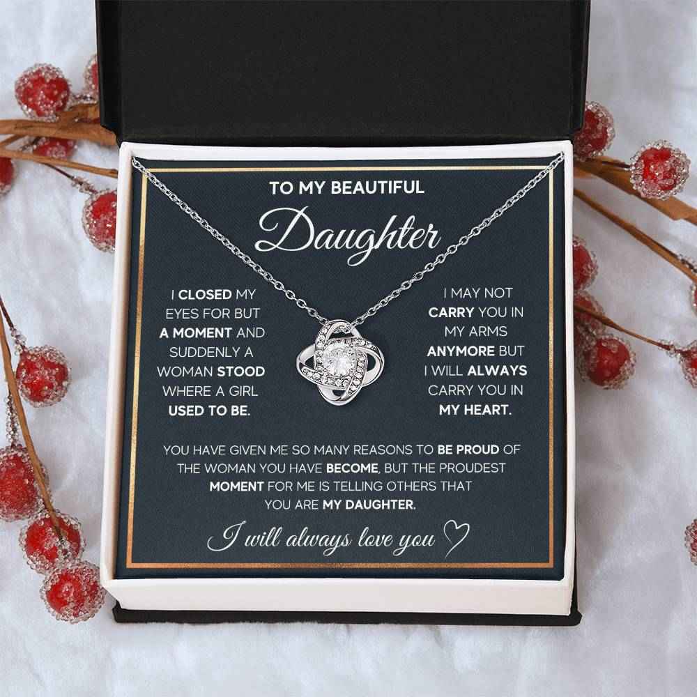 Love Knot Necklace for Daughter - A Heartfelt Gift She'll Treasure Forever