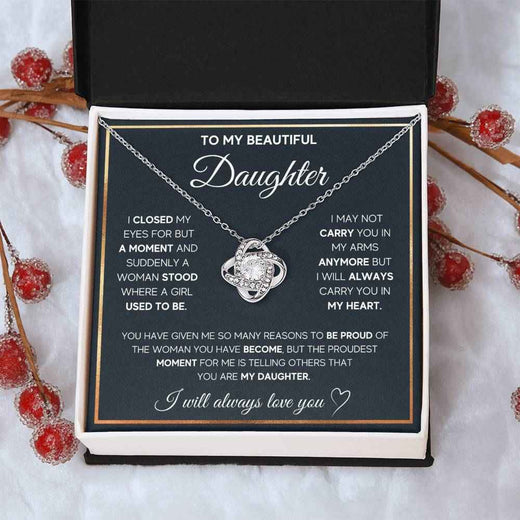 Love Knot Necklace for Daughter - A Heartfelt Gift She'll Treasure Forever