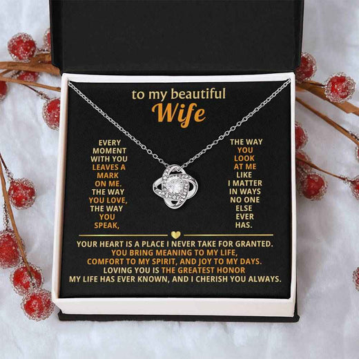 Love Knot Necklace for Wife: A Symbol of Our Unbreakable Bond