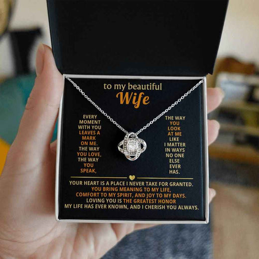 Love Knot Necklace for Wife: A Symbol of Our Unbreakable Bond