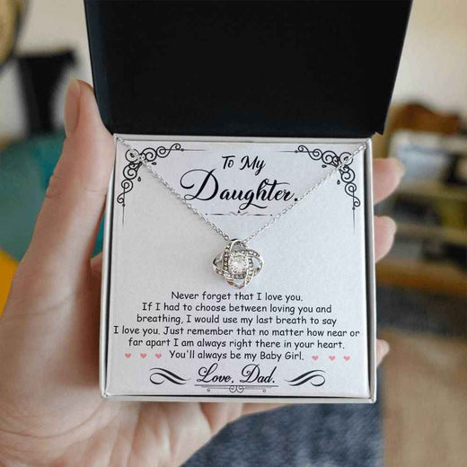 Love Knot Necklace for Daughter - A Timeless Symbol of Heartfelt Connection