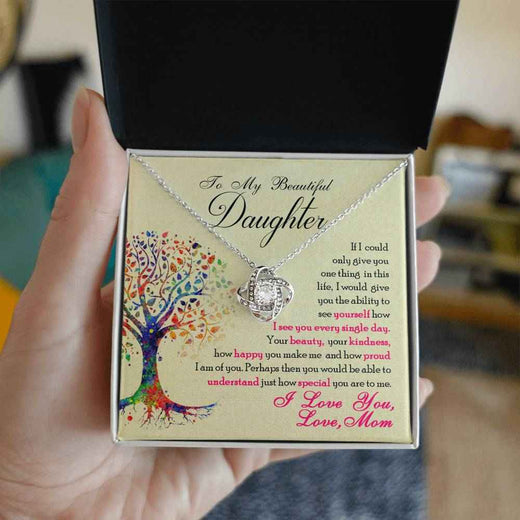 Love Knot Necklace for Special Daughter - A Timeless Expression of Your Love