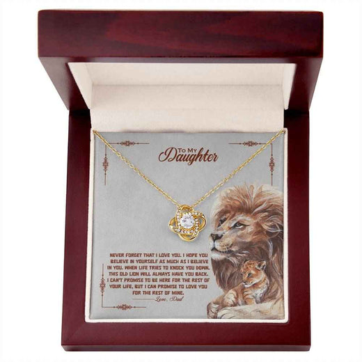 Timeless Love Knot Necklace for Daughter - A Symbol of Unbreakable Bond