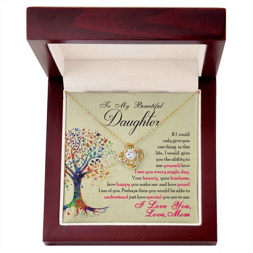 Love Knot Necklace for Special Daughter - A Timeless Expression of Your Love