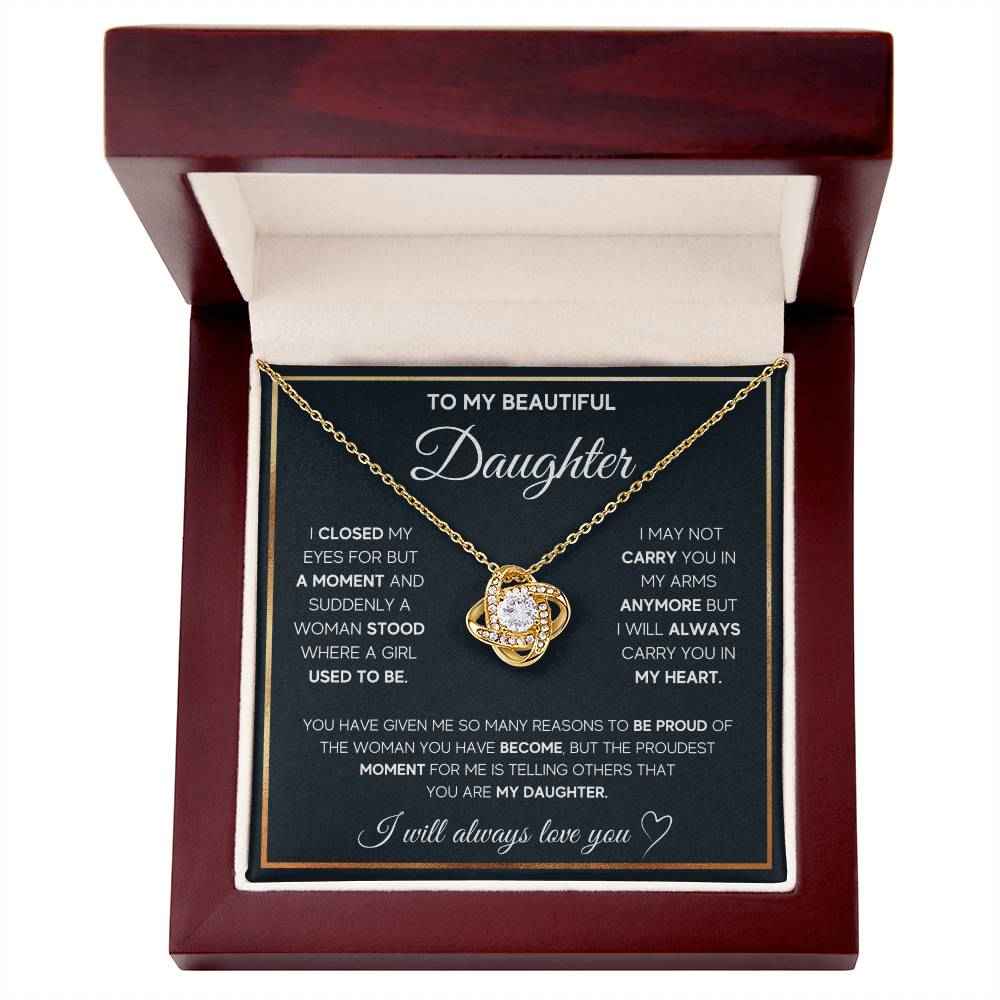 Love Knot Necklace for Daughter - A Heartfelt Gift She'll Treasure Forever