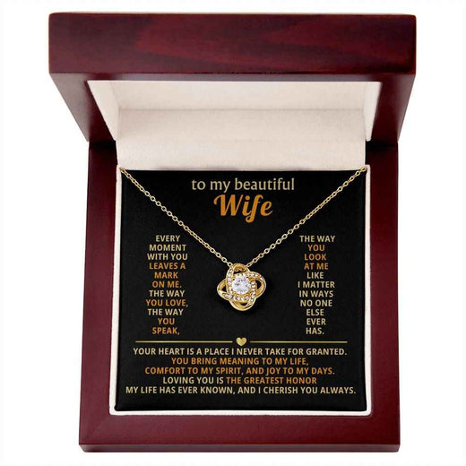 Love Knot Necklace for Wife: A Symbol of Our Unbreakable Bond
