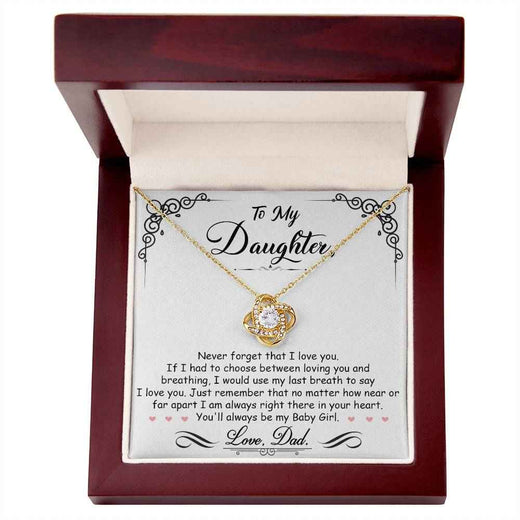 Love Knot Necklace for Daughter - A Timeless Symbol of Heartfelt Connection