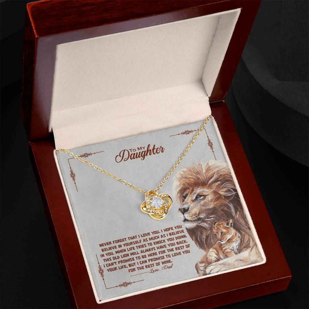 Timeless Love Knot Necklace for Daughter - A Symbol of Unbreakable Bond
