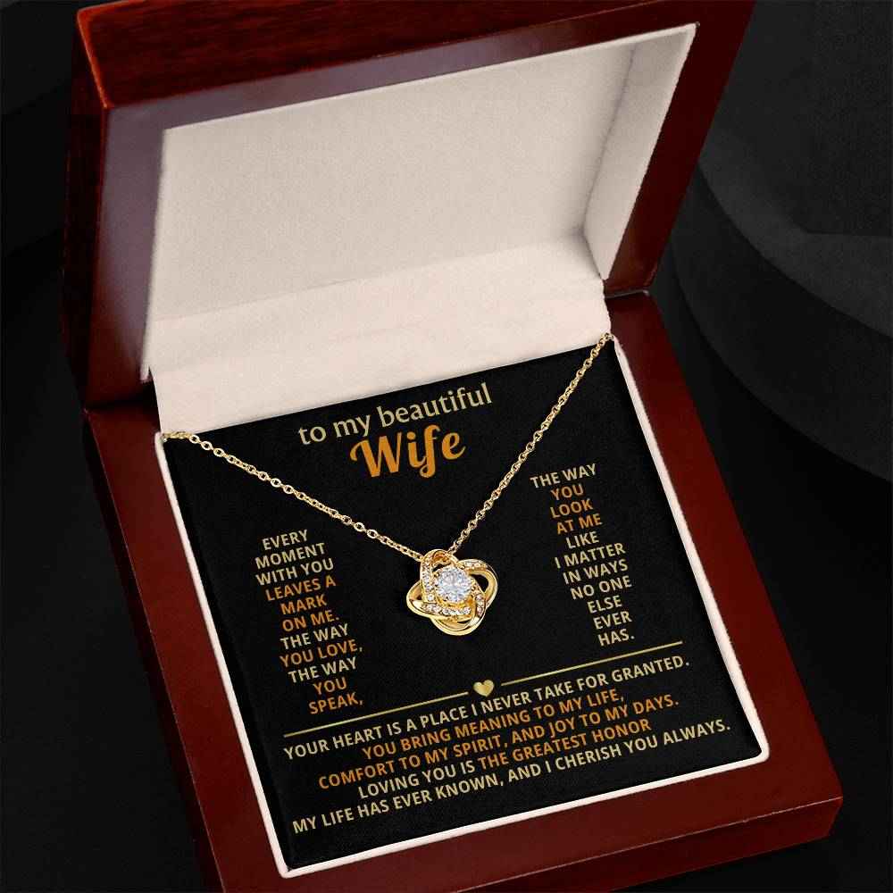 Love Knot Necklace for Wife: A Symbol of Our Unbreakable Bond