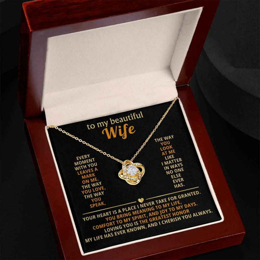 Love Knot Necklace for Wife: A Symbol of Our Unbreakable Bond