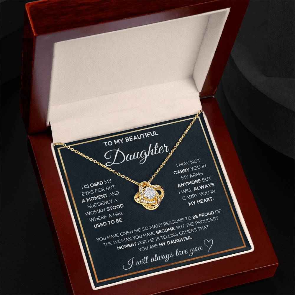 Love Knot Necklace for Daughter - A Heartfelt Gift She'll Treasure Forever