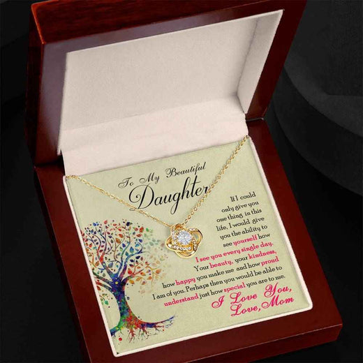Love Knot Necklace for Special Daughter - A Timeless Expression of Your Love
