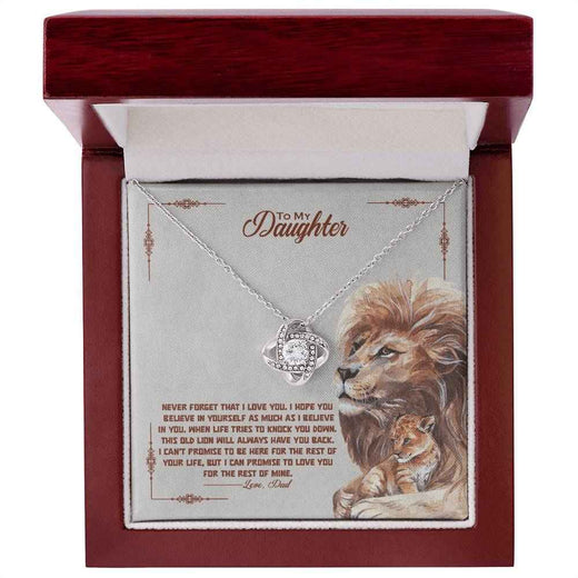 Timeless Love Knot Necklace for Daughter - A Symbol of Unbreakable Bond