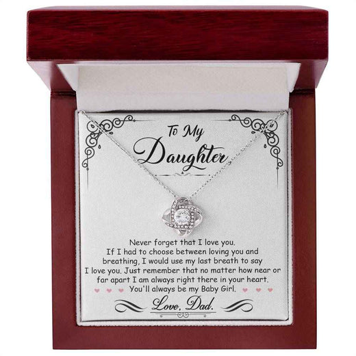 Love Knot Necklace for Daughter - A Timeless Symbol of Heartfelt Connection