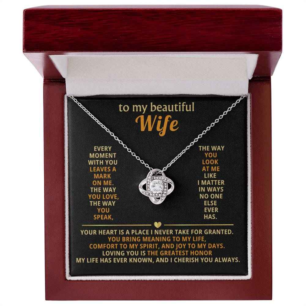 Love Knot Necklace for Wife: A Symbol of Our Unbreakable Bond