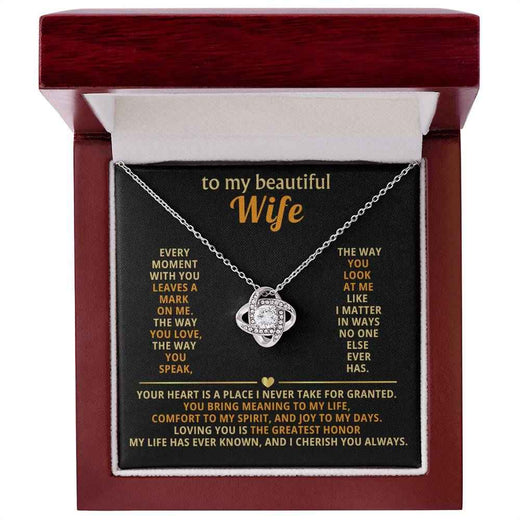 Love Knot Necklace for Wife: A Symbol of Our Unbreakable Bond