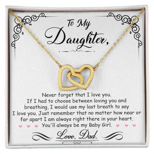 Interlocking Heart Necklace for Your Baby Girl - A Timeless Symbol of Love