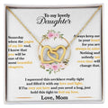 Interlocking Hearts Necklace for Daughter - A Timeless Gift of Love