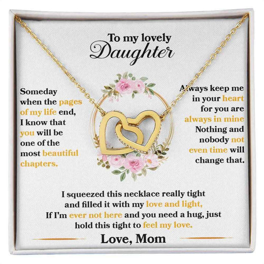 Interlocking Hearts Necklace for Daughter - A Timeless Gift of Love