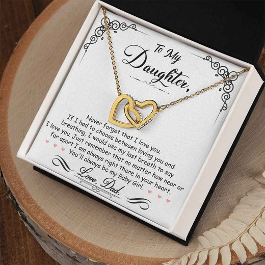 Interlocking Heart Necklace for Your Baby Girl - A Timeless Symbol of Love