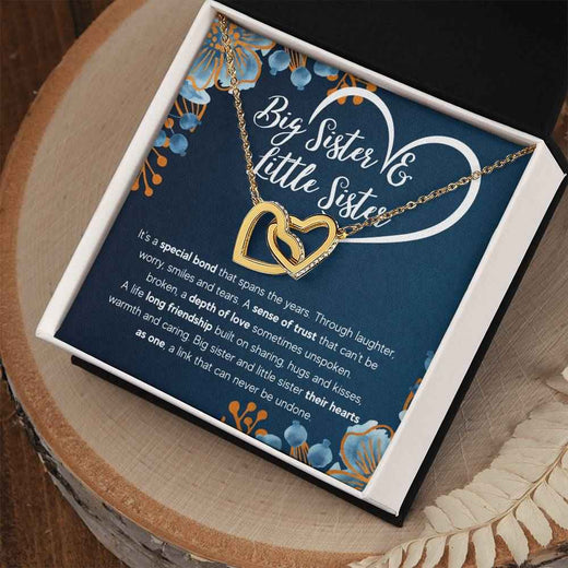 To My Sister Bond Interlocking Necklace Gift Set