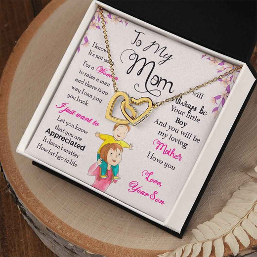 Interlocking Hearts Necklace: A Timeless Gift for Your Mom