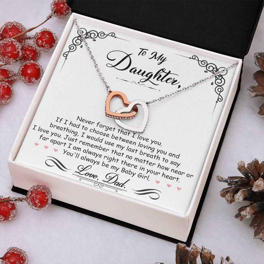 Interlocking Heart Necklace for Your Baby Girl - A Timeless Symbol of Love