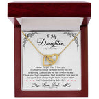 To My Baby Girl - Interlocking Heart Necklace