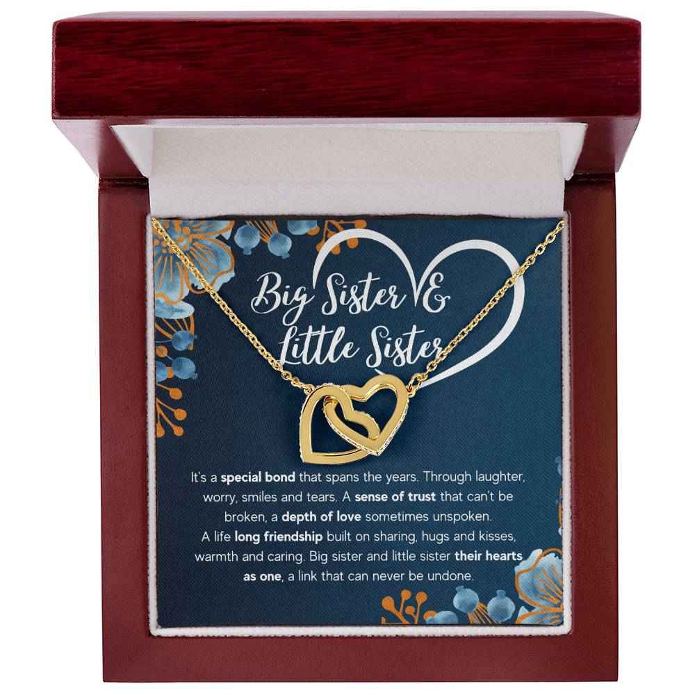 To My Sister Bond Interlocking Necklace Gift Set