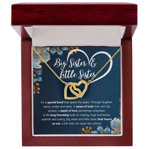 To My Sister Bond Interlocking Necklace Gift Set