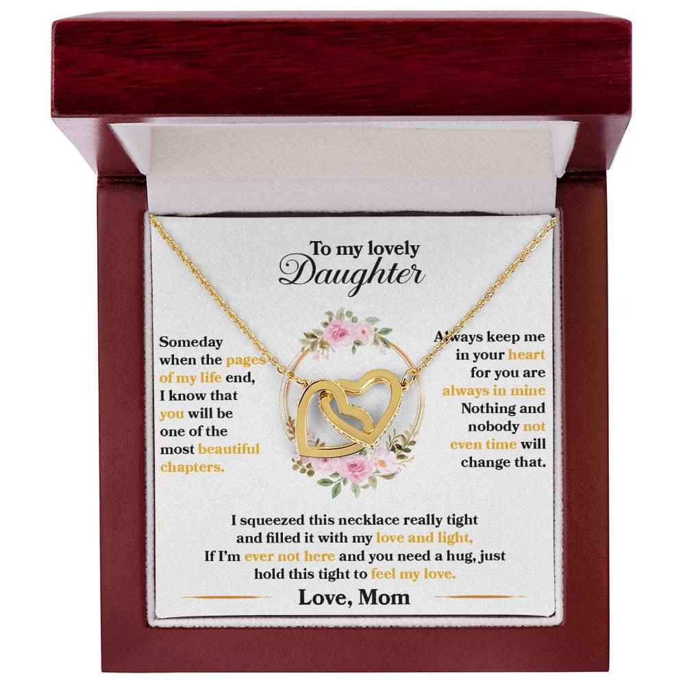 Interlocking Hearts Necklace for Daughter - A Timeless Gift of Love