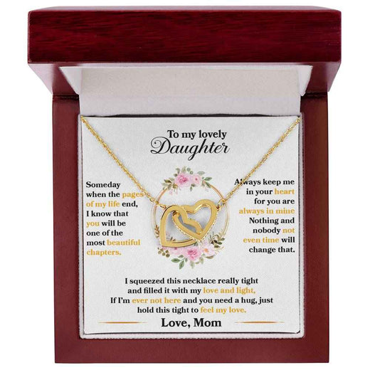 Interlocking Hearts Necklace for Daughter - A Timeless Gift of Love