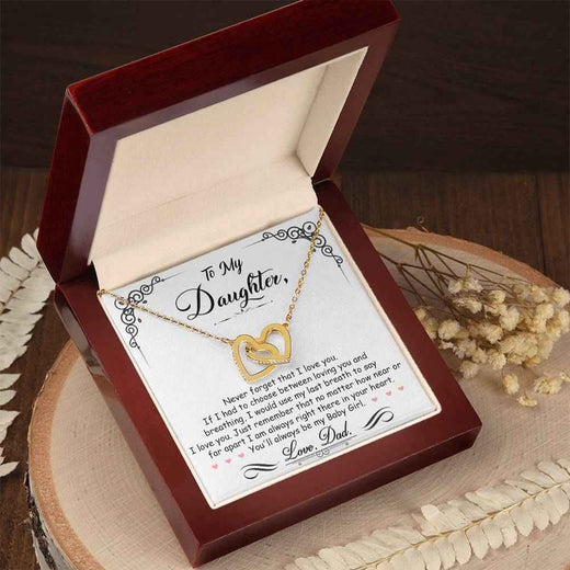 Interlocking Heart Necklace for Your Baby Girl - A Timeless Symbol of Love