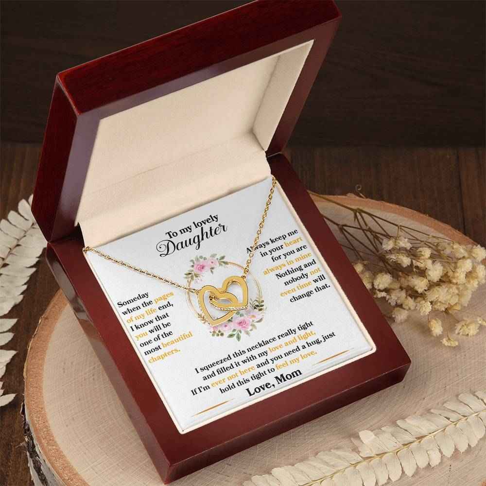 Interlocking Hearts Necklace for Daughter - A Timeless Gift of Love