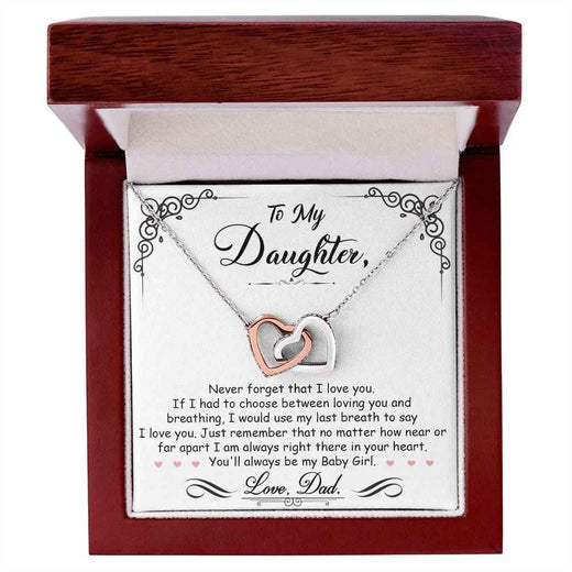 Interlocking Heart Necklace for Your Baby Girl - A Timeless Symbol of Love