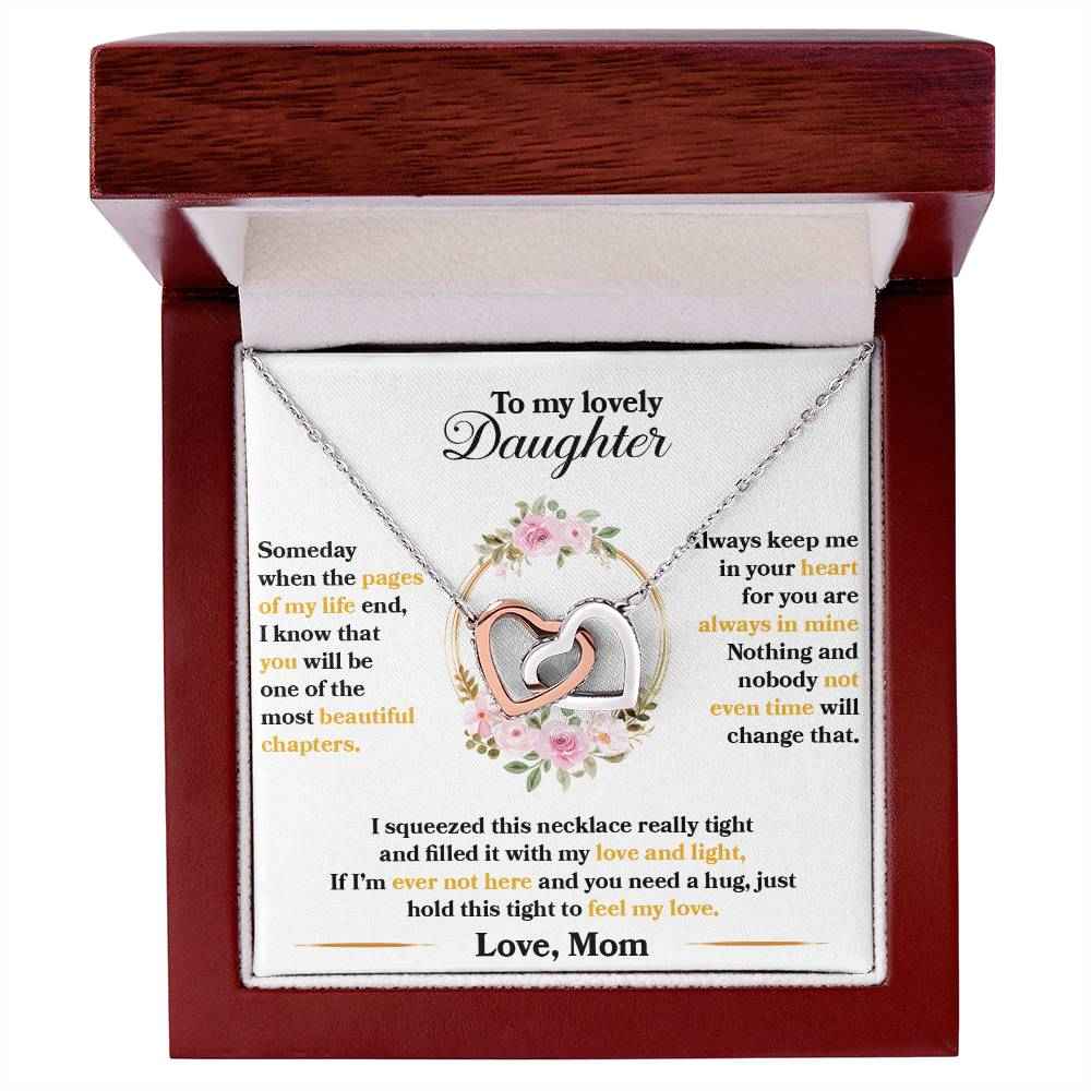 Interlocking Hearts Necklace for Daughter - A Timeless Gift of Love